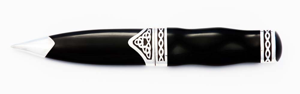 horn stainless steel sgian dubh closed